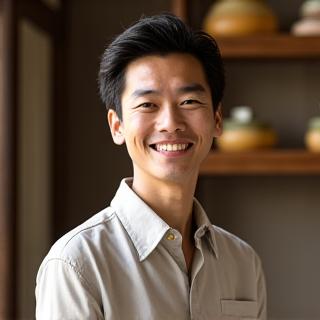 石鹸職人の山田さんのポートレート